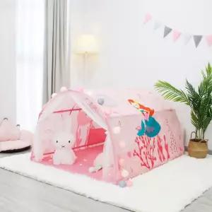 텐트 벙커 가름막 터널 돔 가림막 접이식 키즈 방충망 침대동굴텐트 난방용