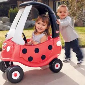 발받침이 있는 유아용 무당벌레 다형 지붕 자동차 3세