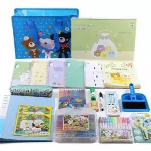 어린이 유치원 초등학생 색연필 노트 학용품 문구 세트