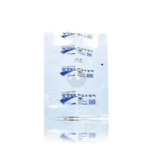 푸르미 손잡이 비닐봉투 검정 특대 70매 (38 x46cm) X 10개 소형 배달 쓰레기 봉지 업소용 포장 시장 일회