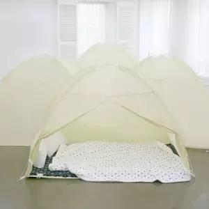 따시방 원터치 난방 방풍 텐트 모음1인용 침대 방한 겨울 용품 비절약 보온 수면 거실