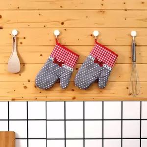 오븐 장갑 2p 레드리본 에어프라이어 두툼한조리용장 용장 업소용 고리 두툼한 두툼한주방 요리 주방용 베