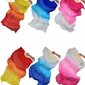 밸리댄스 너슬부채 펜베일 무용용품 전장 밸리댄스용품 실크 춤사위 양손