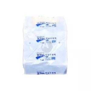 푸르미 두꺼운 손잡이 비닐봉투 푸른색 특대 38X46cm 70매 X 10개 소형 배달 쓰레기 봉지 업소용 포장 시장