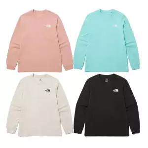 [노스페이스]키즈 NT7TP01 ALL 코튼 스트레치 긴팔 라운드 티 928214
