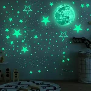 스티커 야광 천장 벽 자녀방 인테리어 꾸미기 달 별
