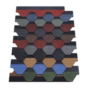 싱글 육각 지붕재 옥상 지붕공사 누수방지 지붕 아스팔트 타일 접착 방수 레드