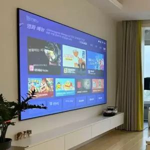 벽부착 스크린 100인치 회의실 화면 영화 가정용 침실 슬림 베젤 프로젝터용