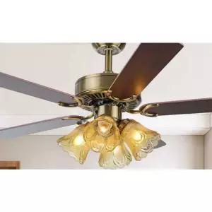 실링팬 샹들리에 천장 클래식 스탠드 냉각 무소음