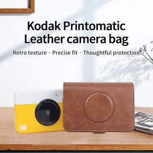 Kodak Printomatic 레트로 카메라 가죽 손목 밴드 보호 케이스 정리함