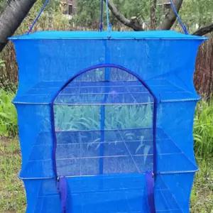 생선 건조망 고추 야채 3단 망사 메쉬 사각 대형 접이식