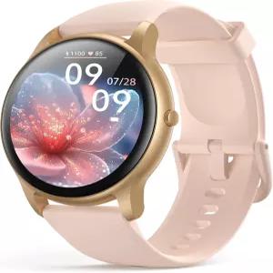 AGPTEK 5ATM 여성용 방수 스마트 워치 100가지 이상의 스포츠 모드를 갖춘 초투명 화면 피트니스 트래커