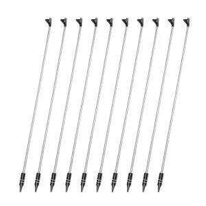 [하프클럽/머털낚시]스텐 낚시대 받침대 1단 스텔스 축광 주걱 10개 세트