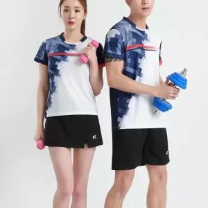 탁구유니폼 반팔 상의 티셔츠 용 탁구복 배드민턴