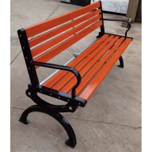 테라스 등받이 컬러 공원 핑크 야외 벤치 긴의자 없는