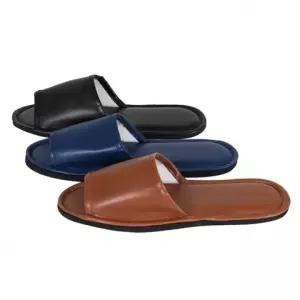 병원 호텔 모텔 다회용 100켤레 슬리퍼 인조가죽 업소용 실내화 레자