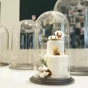 미니피규어 케이스 투명 돔 아크릴 대형 피규어 원통 유리장 덮개 진열장