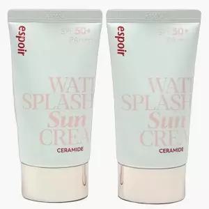 1+1 에스쁘아 워터 스플래쉬 세라마이드 선크림 60ml 톤업선크림 촉촉한