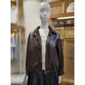 [보리보리/플라스틱아일랜드]MARIO플라스틱아일랜드 스웨이드배색레더재킷 PS7XA0J0