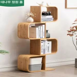 원목 책장 인테리어 삼나무 틈새 다용도 거실 조립식