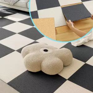 조각 매트 거실 카페트 셀프 시공 쉬운 편한 바닥 미끄럼방지 강아지 반려동물 타일 부착식 타일 펫 접착