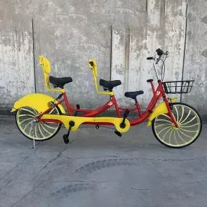 관광지 4인용자전거 유원지 사륜 패밀리 투어용 바구니 브레이크 레저