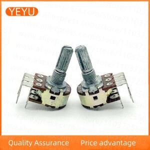 JWJ 더블 로우 6 핀 조정 가능한 저항 스피커 파워 듀얼 채널 메인 볼륨 전위차계 B100K 5개