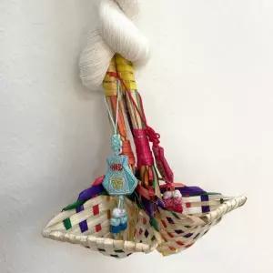 행운 미니 현관 전통 복조리 액막이 복조리개 명태 새해 집들이 선물 [대나무 공예 설날 인테리어 소품]