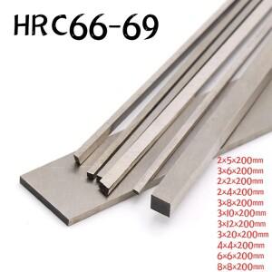 200mm Length Square High Speed Steel Turning Tool Width 2~20mm White Knife Bar Super Hard Blank Lath
