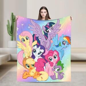 마이 리틀 포니 따뜻한  담요 어린이 플러시 재미있는 침실 플란넬 침대보 소파 커버