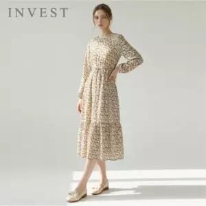 [인베스트] 플라워 스트링 롱 원피스_IN6S1OP3231