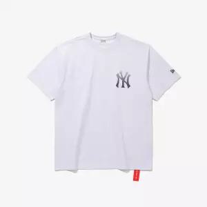 [뉴에라]뉴욕 양키스 하프톤 티셔츠 헤더 그레이 15147537_s