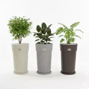 네이처 카멜레온 FO1.4 라운드 대형 플라스틱 화분 카페 실내 거실 사무실 관엽식물