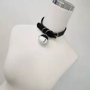 방울 가죽 래더 초커 목걸이 코스튬 파티소품