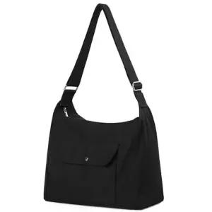 [라일리] Rly 캐주얼 여자 핸드백 유행 캔버스백 캔버스 검정