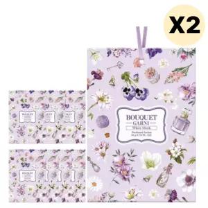 부케가르니 화이트머스크 옷장방향제 M 8개입 X2SET BNA