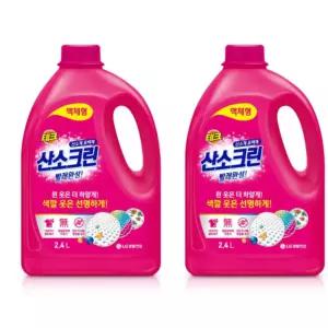 테크 산소크린 표백제 세탁 얼룩 제거제 2.4L X2개 BNS