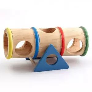 햄스터 원목 시소 숨숨집 터널 놀이