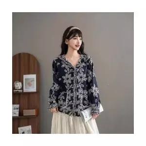 여자 데일리 후드티 입체 자수 후드 톱 빈티지 싱글 슬림 SPO마켓1