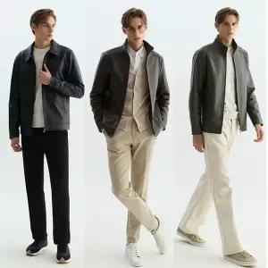 헤스티지 26SS 남성 비즈 양가죽 자켓