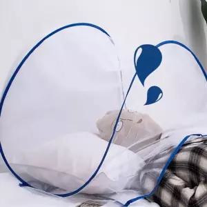 [NS홈쇼핑]휴대용 캠핑 원터치 소형 간편 대형 접이식 모기장 방충망 사각 설치 텐트 얼굴 침대..