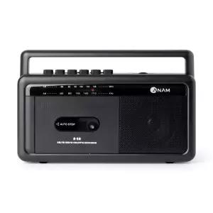 아남 카세트 플레이어A-20 블랙/ 녹음기능 FM라디오 USB모드 이어폰연결 블랙
