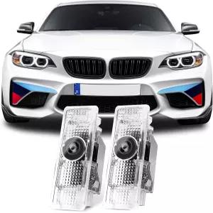 네버 페이드 HD 도어 라이트 로고 프로젝터 1/2/3/4/5/6/7/M/X/Z/GT 시리즈 액세서리 2Pcs 3D LED 고스트