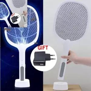 한챠 전기모기채 충전식탁상용 스탠드형휴대용 파리벌레차단기기 자동 전자동채 유인