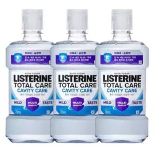 리스테린 토탈케어 캐비티케어 마일드 750ml, 3개 