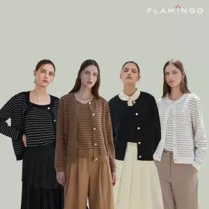 [최저특가][후라밍고] 르네브 펄 트위드 니트자켓 세트 (니트자켓+베스트+뷔스티에)