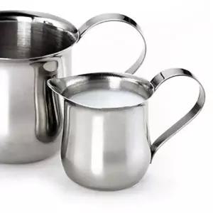 [셀러에이드]bns 델키 스텐레스 밀크저그 150ml 벨크리미 커피시럽샷잔