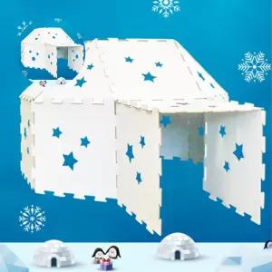 (제스트)대형종이집 만들기 이글루 종이 플레이하우스 용품