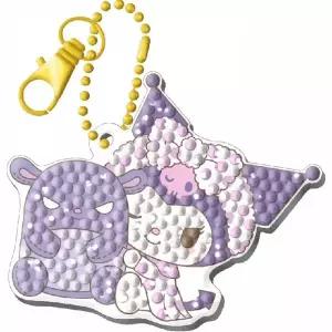 ToB 산리오 쿠로미 파자마 키링 보석 십자수 6x7.5