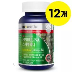 [하프클럽/기타]내츄럴플러스 스피루리나 피부 건강 180정X12개